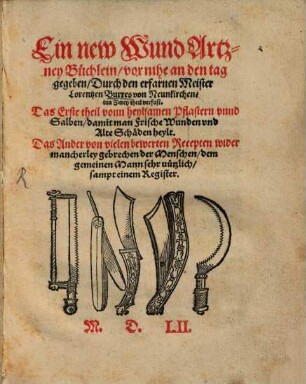 Ein new Wundarzney-Büchlein