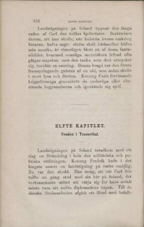 Elfte Kapitlet. Freden i Traventhal.