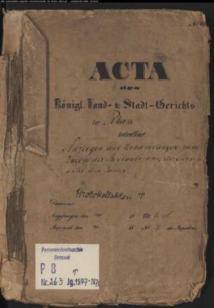 Protokollakten (T 1847-1873)