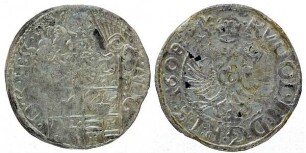 1/16 Taler (Doppelschilling), Herzoglich-Schleswig-Holstein- Gottorpische Linie, Johann Adolf (1590 - 1616)