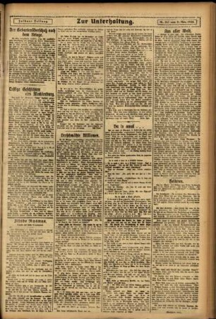 Zweite Ausgabe vom Dienstag, den 11. November 1924.