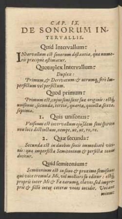 Cap. IX. De Sonorum Intervallis.