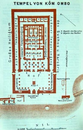 Grundriß des Tempels von Kom Ombo