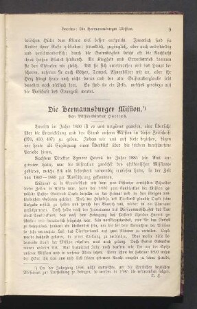 Die Hermannsburger Mission