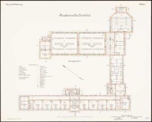 Anatomisches Institut der Philipps-Universität Marburg: Grundriss Erdgeschoss 1:100