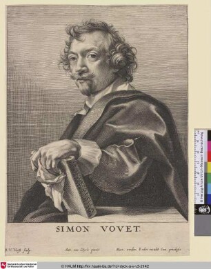 Simon Vouet [Porträt des Simon Vouet; Simon Vouet; Portret van Simon Vouet]