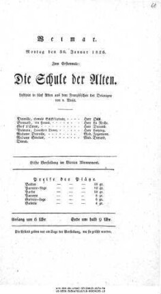 Die Schule der Alten