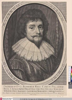 Friderico D.G. Bohemiae Regi [Porträt des Friedrich V. von der Pfalz]