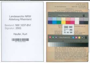Entnazifizierung Kurt Heufer , geb. 25.01.1907 (Staatsanwalt)