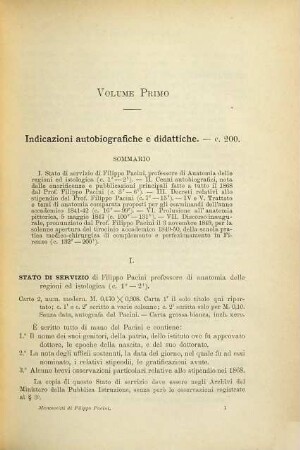 Relazione e catalogo dei manoscritti di Filippo Pacini : esistenti nella R. Biblioteca Nazionale Centrale di Firenze
