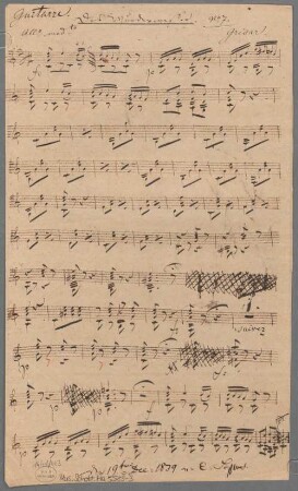 Canzone, arrangiert, Gitarre. - BSB Mus.Schott.Ha 5589-3