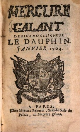 Le mercure galant. 1704, 1
