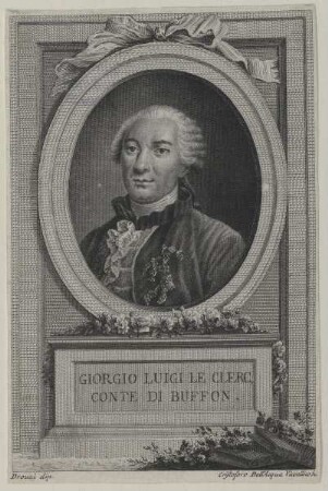 Bildnis des Georges Louis le Clerc de Buffon