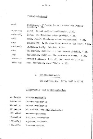 9. Gebrauchsgraphik