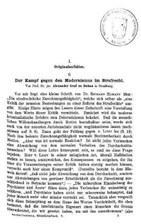 65-158, I. Originalaufsätze