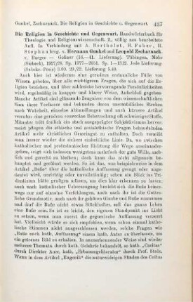 437-438 [Rezension] Die Religion in Geschichte und Gegenwart