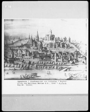 Oppenheim (Kreis Mainz-Bingen), Stadtansicht von Südosten
