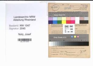 Entnazifizierung Josef Notz , geb. 10.09.1903 (Lehrer)