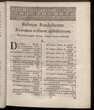 Rubricae pandectarum ...
