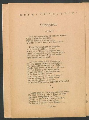 A una cruz : Ex voto