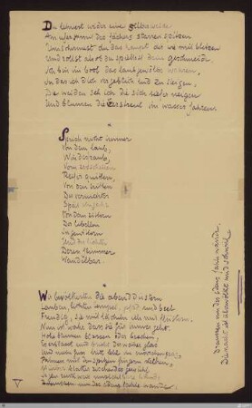 Du lehnest wider eine silberweide : [SW III: H16]; [SW III, S. 89/145]