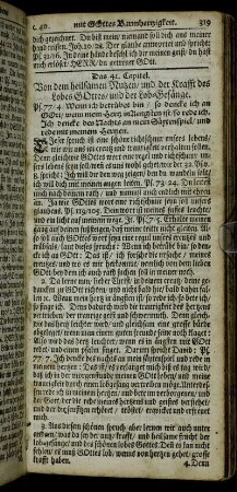 Das 41. Capitel. Vond em heilsamen Nutzen, und der Krafft des Lobes Gottes, und der Lob-Gesänge.