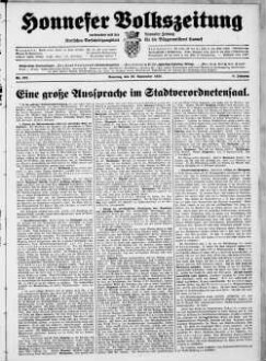 Honnefer Volkszeitung. 1889-1978