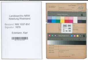 Entnazifizierung Karl Eckmann , geb. 06.03.0000 (Architekt)
