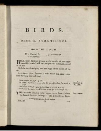 Genus LVII. Dodo. [bis] Genus LXIV. Umbre.