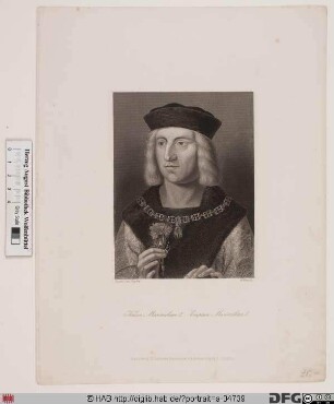 Bildnis Maximilian I., römisch-deutscher Kaiser (reg. 1493-1519)