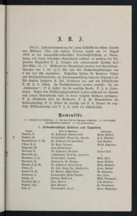 3-6, Einleitung; Namenliste