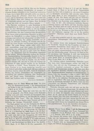 213-214 [Rezension] Thielscher, Paul, Unser Wissen um Jesus