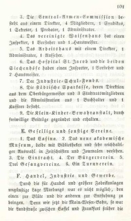 F. Handel, Industrie und Gewerbe.