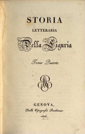 Storia letteraria della Liguria. 4