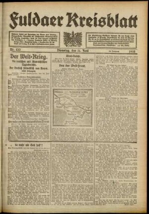 Ausgabe vom Dienstag, den 11. Juni 1918.