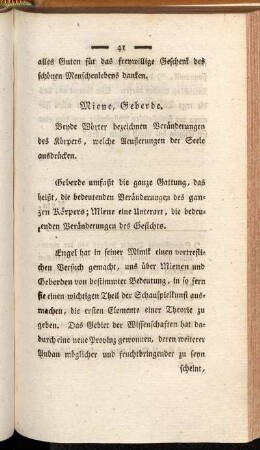 Miene, Geberde. - Arm, Dürftig.