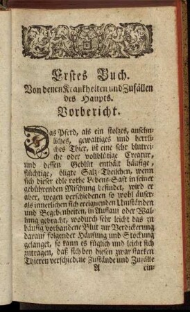 Erstes Buch. Von denen Krankheiten und Zufällen des Haupts.