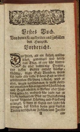 Erstes Buch. Von denen Krankheiten und Zufällen des Haupts.