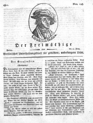 Nro. 118, Freitag, den 14. Juny 1811