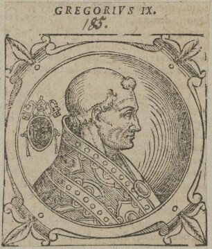 Bildnis von Papst Gregorius IX.
