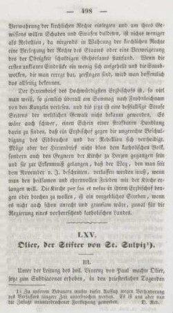 498-505 Olier, der Stifter von St. Sulpice : III.