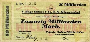 Zwanzig Milliarden Mark