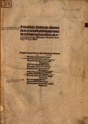 Breviuscula facillimaque commentatio in Parvulum Philosophiae moralis