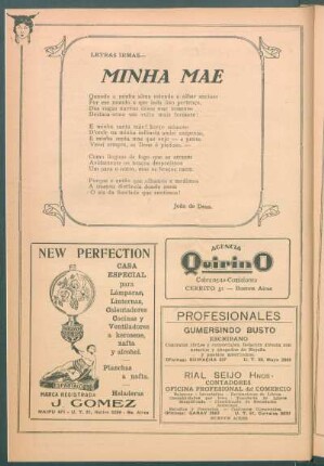 Letras irmãs : Minha mae
