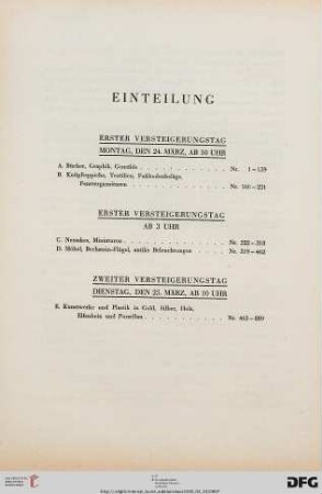 Einteilung