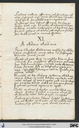 [fol. 30] De notario academico