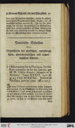 Periodische Schriften