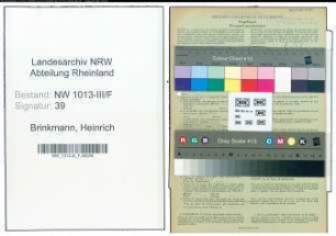 Entnazifizierung Heinrich Brinkmann , geb. 11.11.1900 (Finanzbeamter)