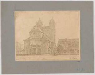 Fischer, Theodor; Ulm; Garnisonkirche (Pauluskirche) - Perspektive