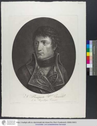 N. Bonaparte 1.er Consul de la République Française / Peint par Bacler Dalbe ; Gravé par Mercoli fils